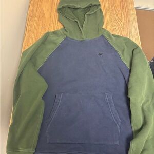 Fabletics Men's Green and Blue Hoodie